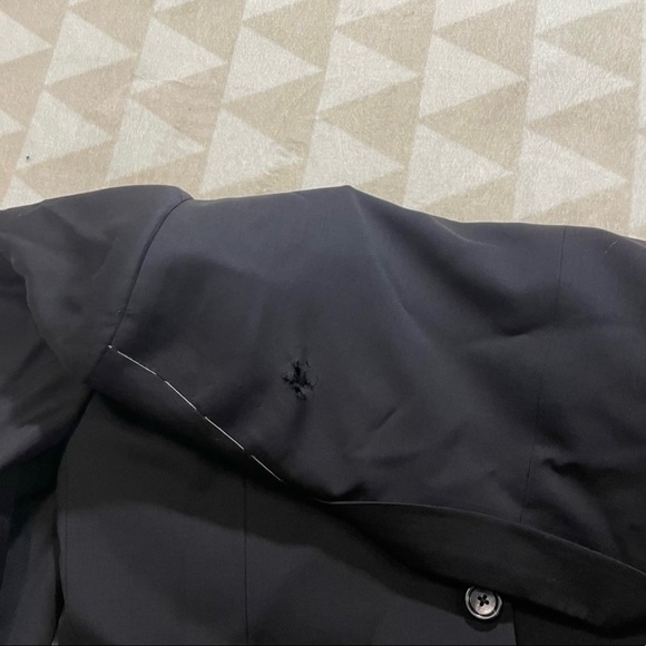 J crew Ludlow style slim fit tuxedo jacket Italian wool Gorgeous, note hole - Picture 5 of 7